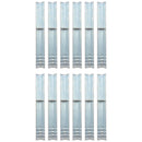 vidaXL 12 db L-alakú földi horganyzott acélból 5 x 5 x 50 cm