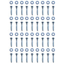 vidaXL 12 db L-alakú földi horganyzott acélból 5 x 5 x 50 cm