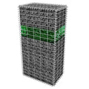 vidaXL gabion kerti üveg kő zöld 60-120 mm 25 kg
