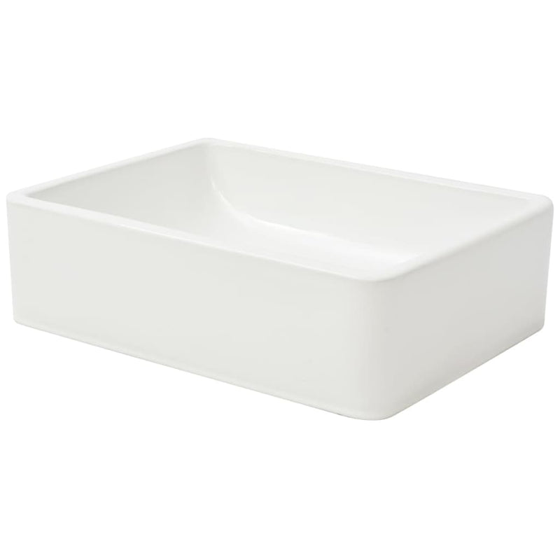 vidaXL Fehér kerámia mosdókagyló 41x30x12 cm