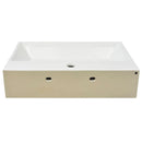 vidaXL Fehér kerámia mosdó csaptelep furattal 60,5x42,5x14,5 cm