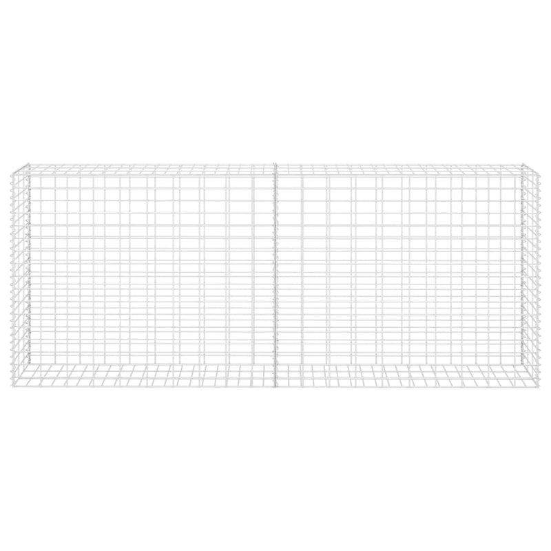 vidaXL horganyzott acél gabion kosár 85 x 30 x 200 cm