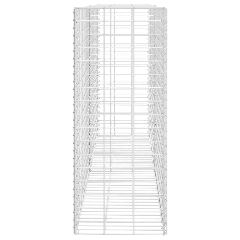 vidaXL horganyzott acél gabion kosár 85 x 30 x 200 cm