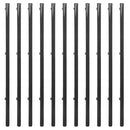 vidaXL szürke acél drótkerítés cövekekkel 0,8 x 25 m