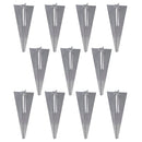 vidaXL szürke acél drótkerítés cövekekkel 0,8 x 25 m