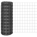 vidaXL Euro Fence szürke acélkerítés 10 x 1 m