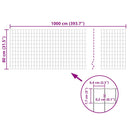 vidaXL Euro Fence szürke acélkerítés 10 x 0,8 m