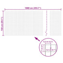 vidaXL Euro Fence szürke acélkerítés 10 x 1,5 m