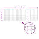 vidaXL Euro Fence szürke acélkerítés 25 x 0,8 m