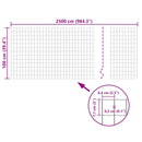 vidaXL Euro Fence szürke acélkerítés 25 x 1 m