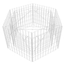 vidaXL hatszögletű gabion magaságyás 100 x 90 x 50 cm