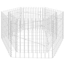 vidaXL hatszögletű gabion magaságyás 100 x 90 x 50 cm