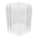 vidaXL hatszögletű gabion magaságyás 100 x 90 x 100 cm