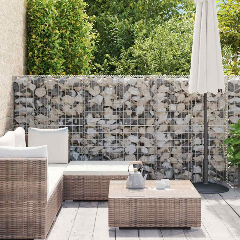 vidaXL horganyzott acél gabion kosár 300 x 30 x 100 cm