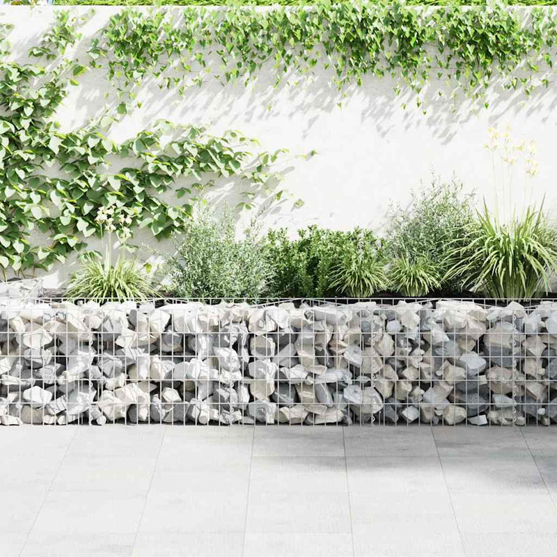 vidaXL horganyzott acél gabion kosár 300 x 30 x 50 cm