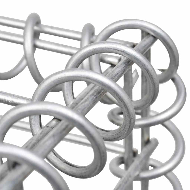 vidaXL horganyzott acél gabion kosár 300 x 30 x 50 cm
