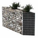 vidaXL horganyzott acél gabion kosár 120 x 30 x 100 cm