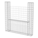 vidaXL U-alakú horganyzott acél gabion kosár 160 x 20 x 150 cm