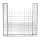 vidaXL U-alakú horganyzott acél gabion kosár 160 x 20 x 150 cm