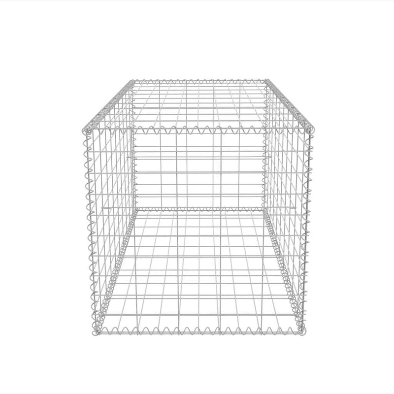 vidaXL horganyzott acél gabion kosár 100 x 50 x 50 cm