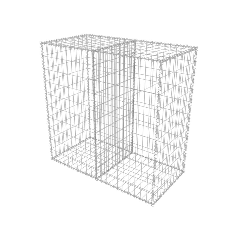 vidaXL horganyzott acél gabion kosár 100 x 50 x 100 cm