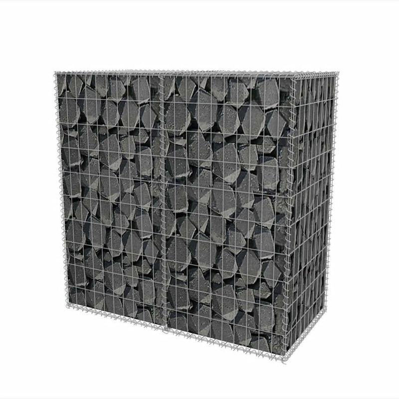vidaXL horganyzott acél gabion kosár 100 x 50 x 100 cm