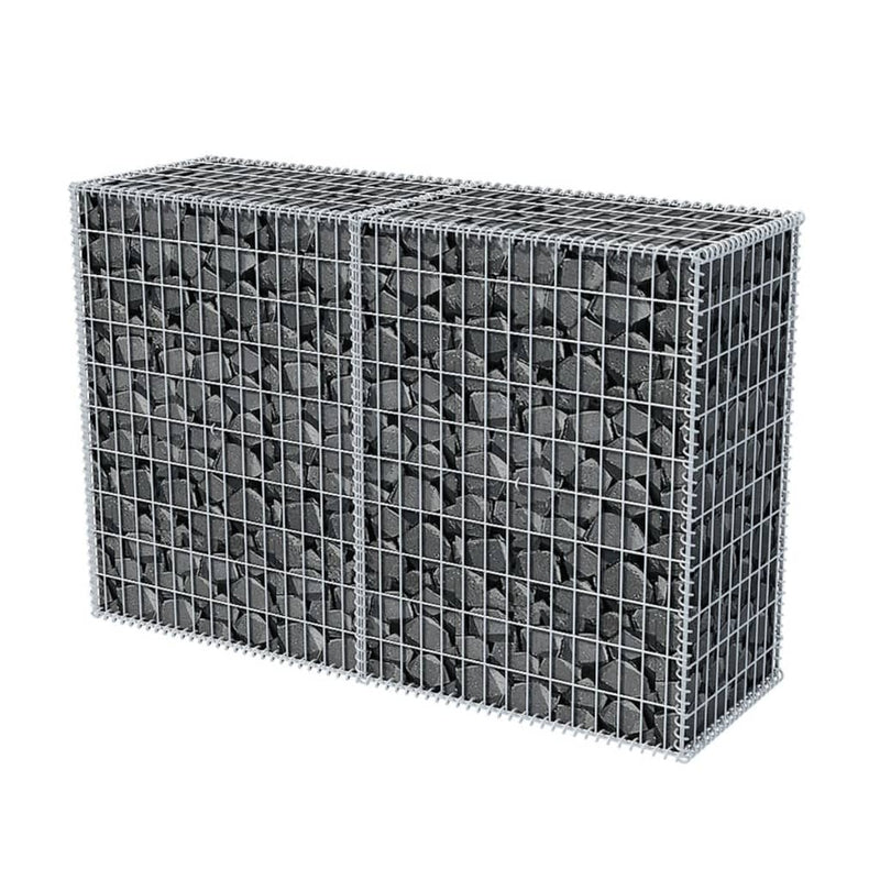vidaXL horganyzott acél gabion kosár 150 x 50 x 100 cm