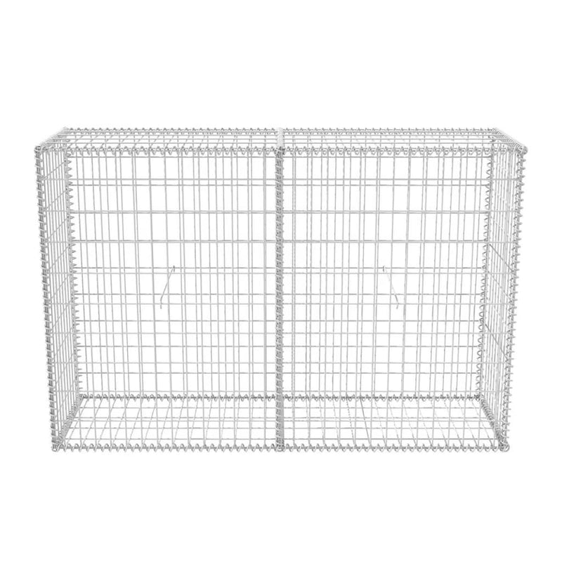 vidaXL horganyzott acél gabion kosár 150 x 50 x 100 cm