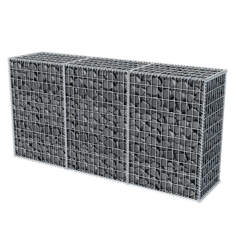 vidaXL horganyzott acél gabion kosár 200 x 50 x 100 cm