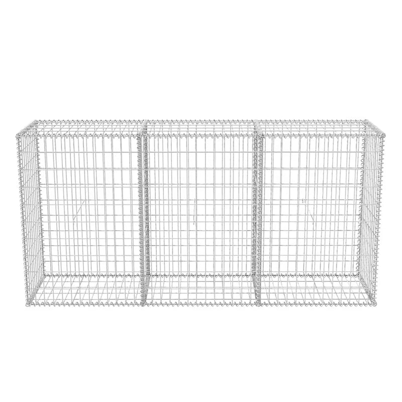 vidaXL horganyzott acél gabion kosár 200 x 50 x 100 cm
