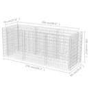 vidaXL acél gabion magaságyás 270 x 90 x 100 cm