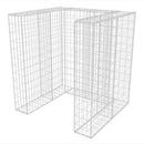 vidaXL acél gabion 1 db gurulós kukához 110 x 100 x 120 cm