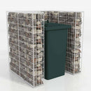 vidaXL acél gabion 1 db gurulós kukához 110 x 100 x 120 cm