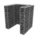 vidaXL acél gabion 1 db gurulós kukához 110 x 100 x 120 cm