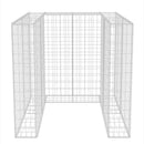 vidaXL acél gabion 1 db gurulós kukához 110 x 100 x 120 cm