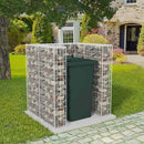vidaXL acél gabion 1 db gurulós kukához 110 x 100 x 120 cm