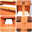 vidaXL fa tyúkól 295 x 163 x 170 cm