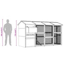 vidaXL fa tyúkól 295 x 163 x 170 cm