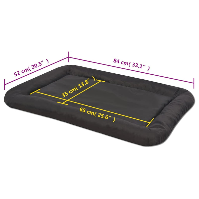vidaXL XL méretű fekete kutyamatrac