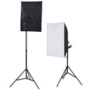 vidaXL fotó stúdió szett: 5 db színes háttér és 2 db softbox