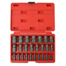 vidaXL 25 darabos multimenetes csavarkihúzó készlet acél