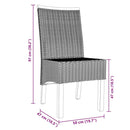 vidaXL 2 db barna természetes rattan étkezőszék