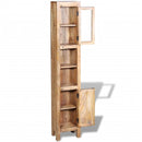 vidaXL tömör mangófa fürdőszobaszekrény tükörrel 2 db oldalszekrénnyel