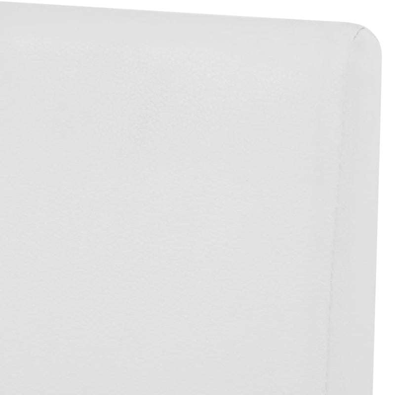 vidaXL 7 részes krémszínű műbőr és tölgyfa étkezőgarnitúra