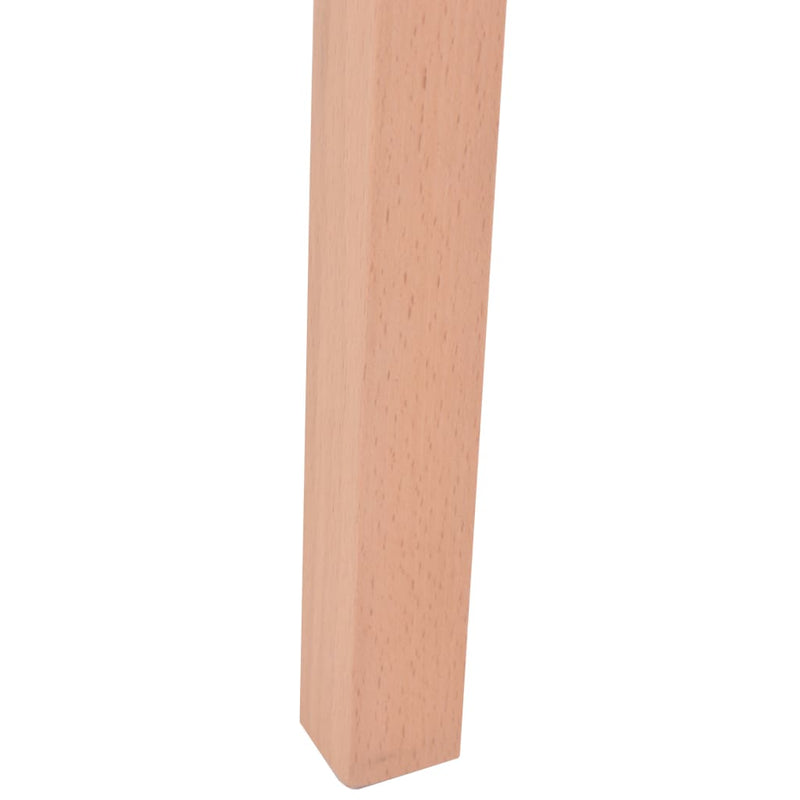 vidaXL 7 részes krémszínű műbőr és tölgyfa étkezőgarnitúra