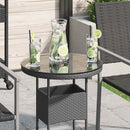 vidaXL edzett üveg asztallap kerek 400 mm
