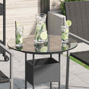 vidaXL edzett üveg asztallap kerek 500 mm