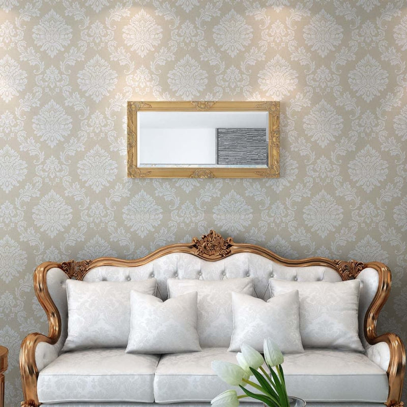 vidaXL aranyszínű barokk stílusú fali tükör 100 x 50 cm