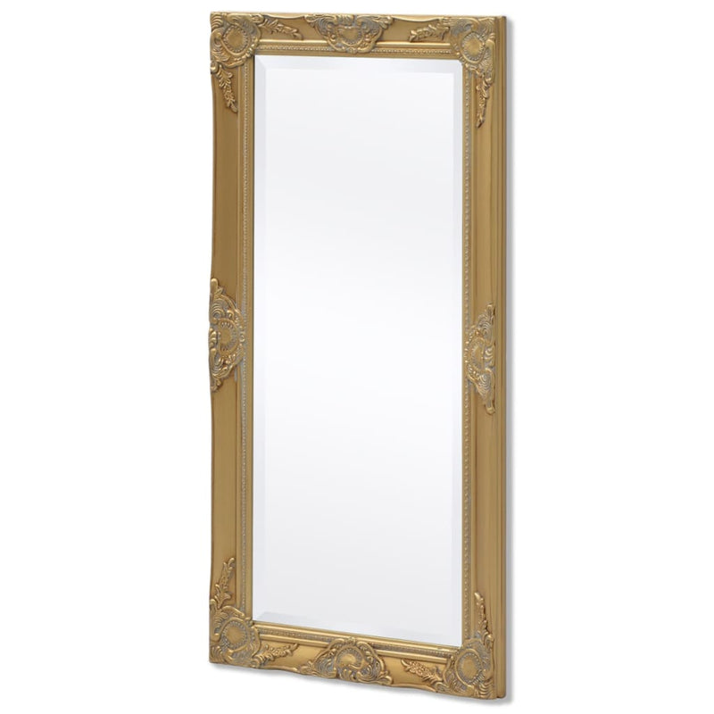 vidaXL aranyszínű barokk stílusú fali tükör 100 x 50 cm