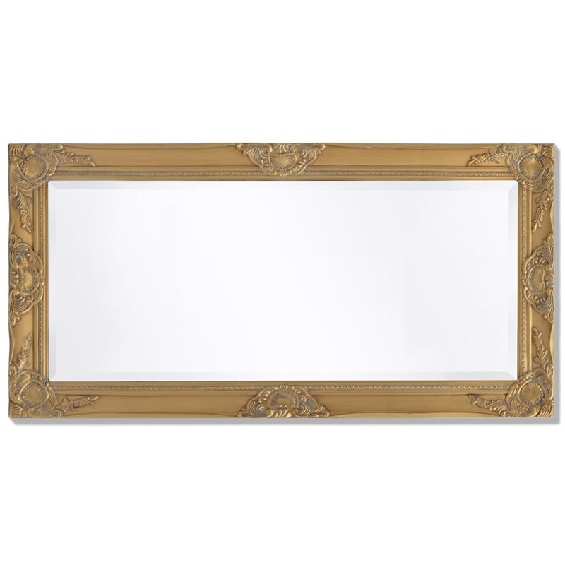 vidaXL aranyszínű barokk stílusú fali tükör 100 x 50 cm